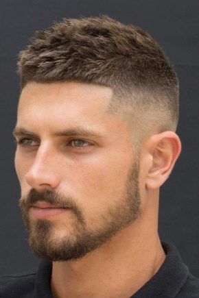 Men's haircuts with shaved temples and nape