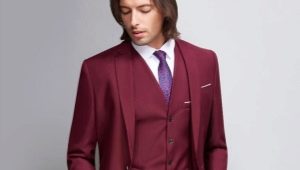 Men's burgundy suits: how to choose and what to wear with?