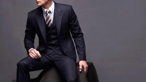 Men's three-piece suits: description, varieties, choice