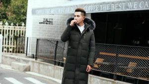 Long down jackets for men