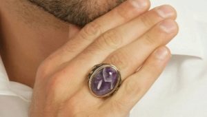 Men's rings with amethyst: types, features of choice and wearing