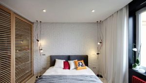 Stretch ceilings with lighting in the bedroom