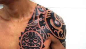 Variety of male tribal tattoos