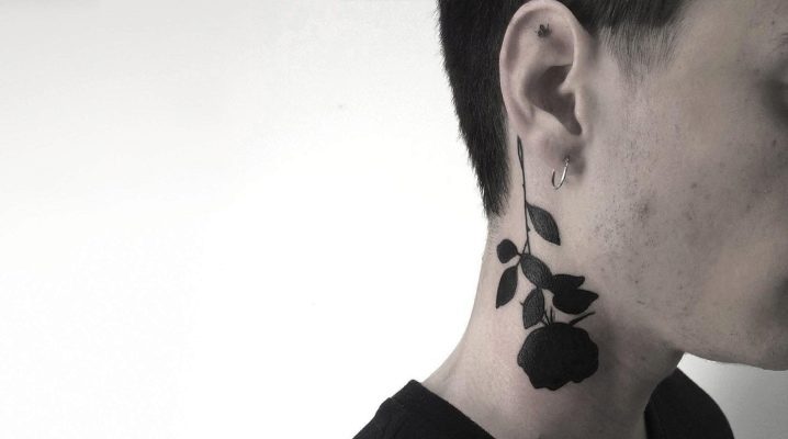 Options for men's tattoos on the side of the neck