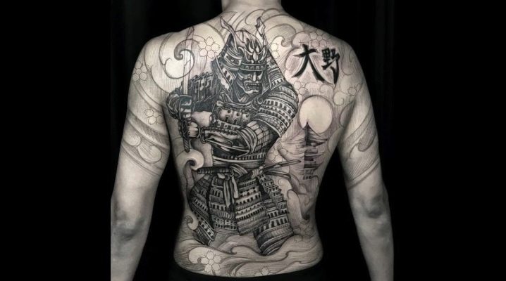 The meaning of tattoo for men in the form of samurai and their placement