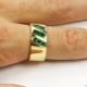 Men's rings with emerald: types and rules of care