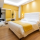 Yellow bedroom design