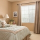 Bedroom interior decoration in warm colors