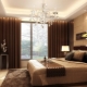 Bedroom decoration in brown tones