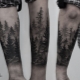 Које су врсте мушких шумских тетоважа и где их поставити?